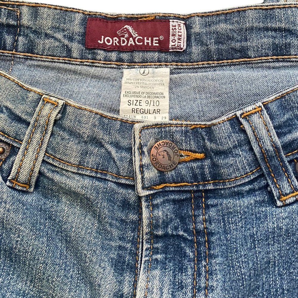 Jordache Womens Jeans size 9/10 Blue Lo-Rise Stretch Denim Zip Fly Vintage - Picture 9 of 9